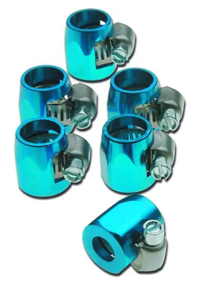 Fascette stringi tubo blu 3/8" (confezione da 6 pe 