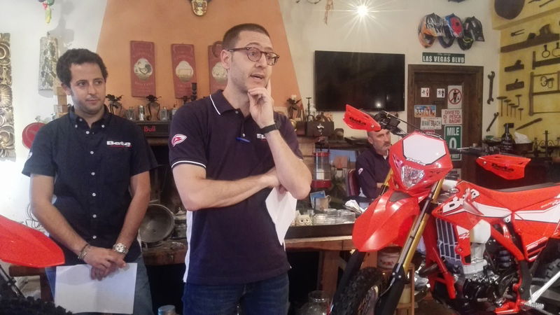  Stefano Soldani (Responsabile Marketing di Beta) sottolinea la forte crescita in tutti i mercati. Su 100 moto prodotte, ben 87 vanno all&#039;estero