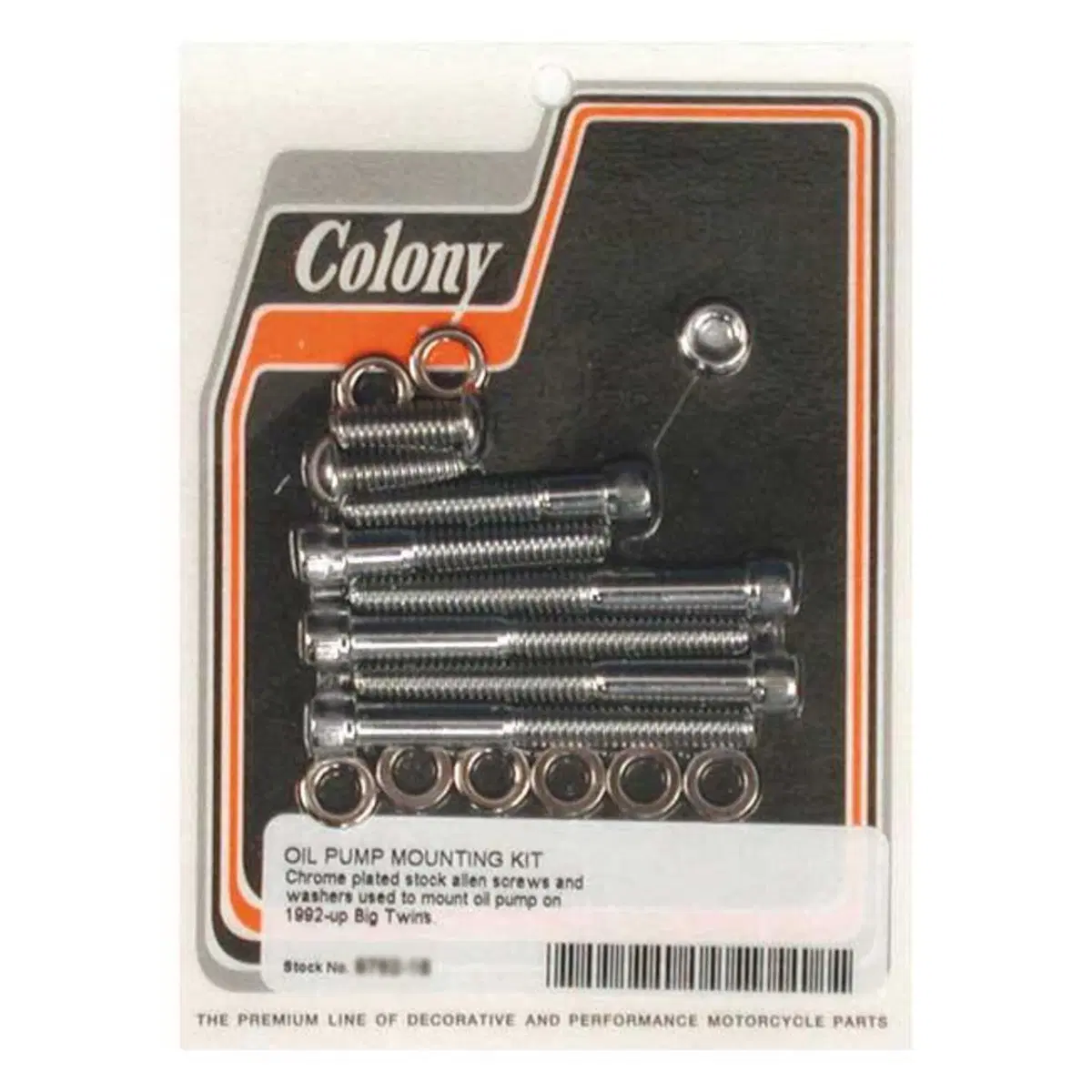 Kit viti pompa olio cromate per FXR, Dyna, Softail 