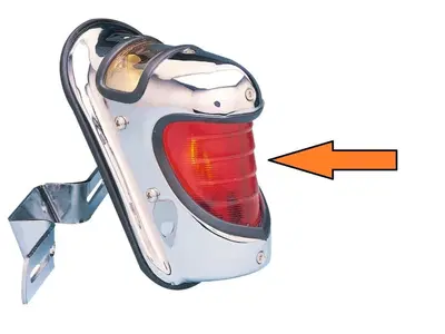 Lente rossa di ricambio per faro posteriore Beehiv 