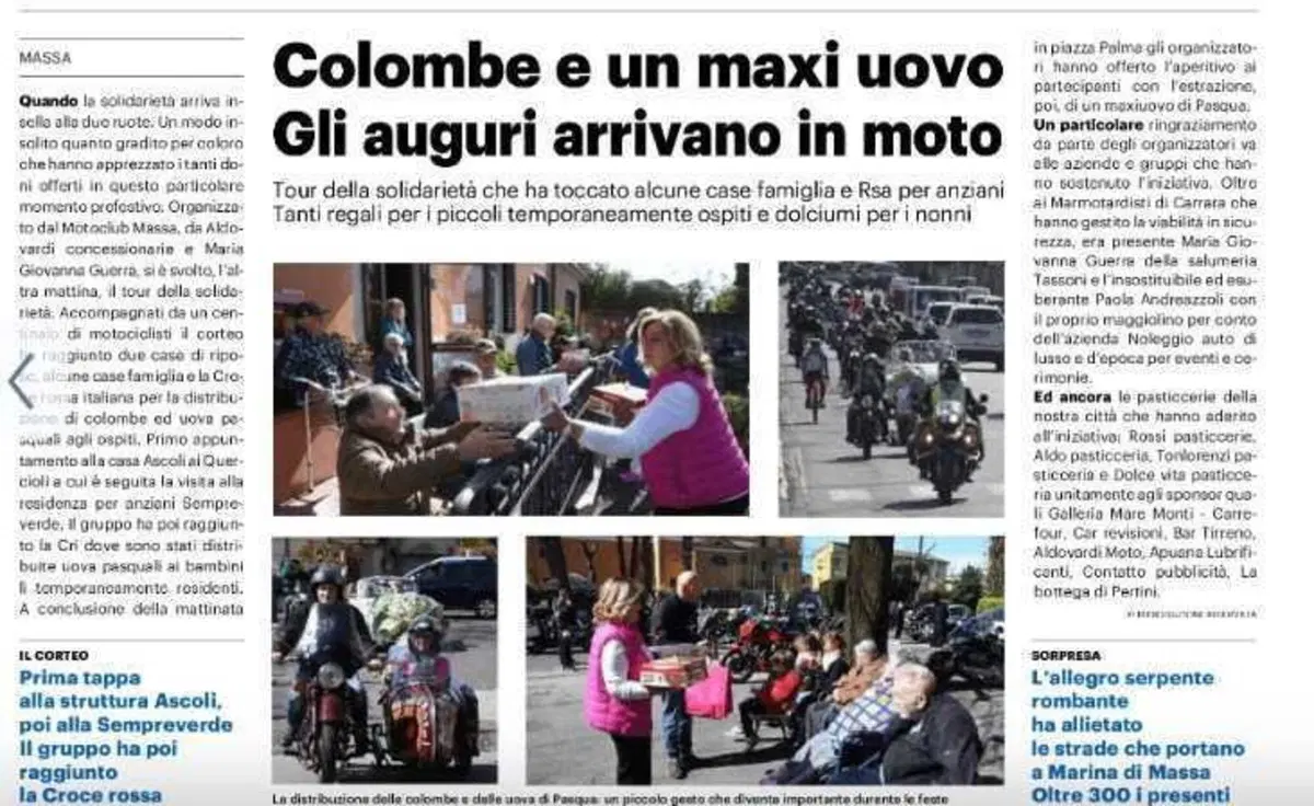 Pasqua in moto con il Moto Club Massa