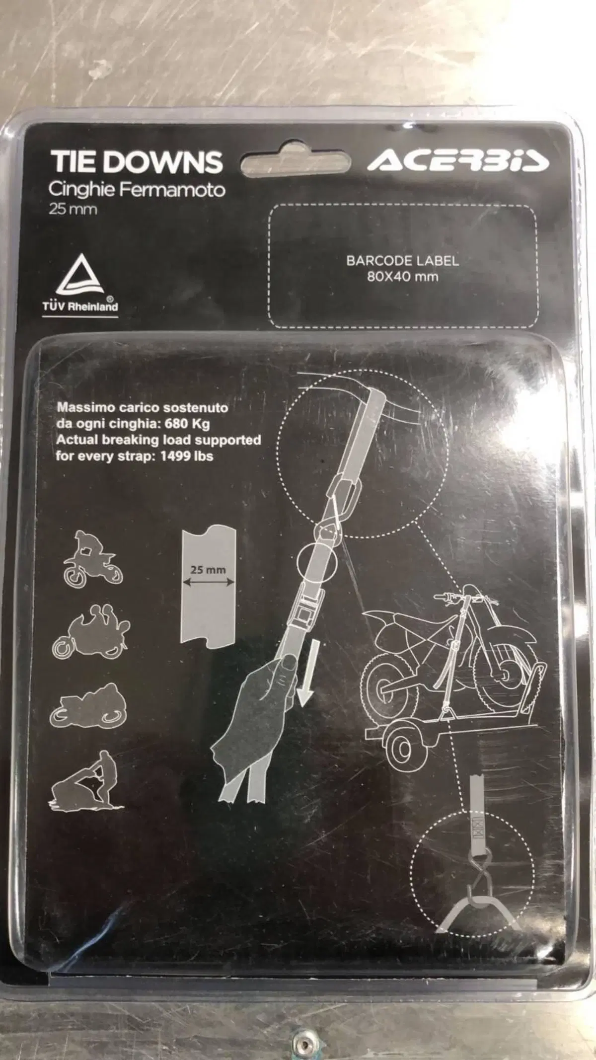 COPPIA DI CINGHIE ACERBIS PER FISSAGGIO MOTO CODIC (2)