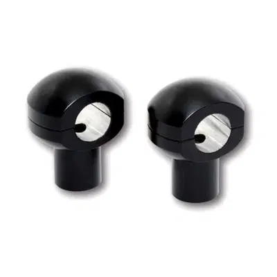 Riser Ball alti 1&rsquo;&rsquo;, neri, Per manubri da 1&rsquo;&rsquo; Moto 