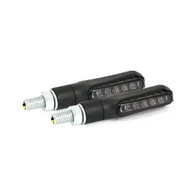 Frecce a led Rage nere lenti fum&egrave; omologate Motorc 