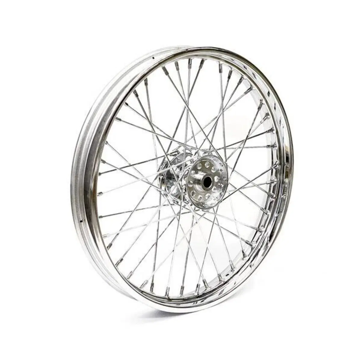 Ruota anteriore a 40 raggi cromata 21x2,15 Per FL 