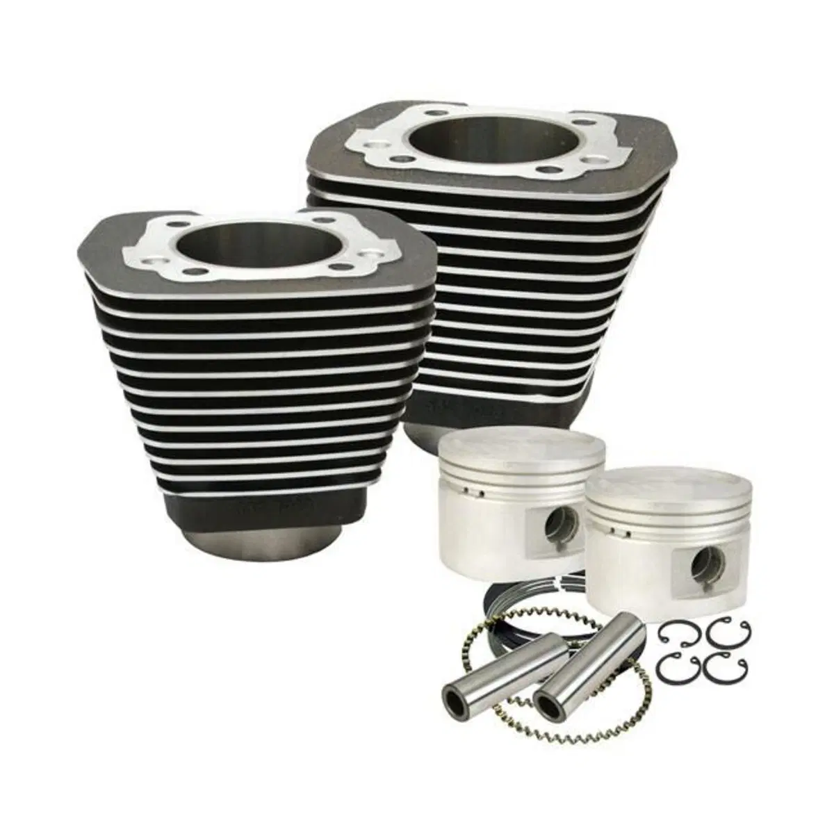 Cilindri e pistoni S&S neri Per FXR, Dyna, Softail 