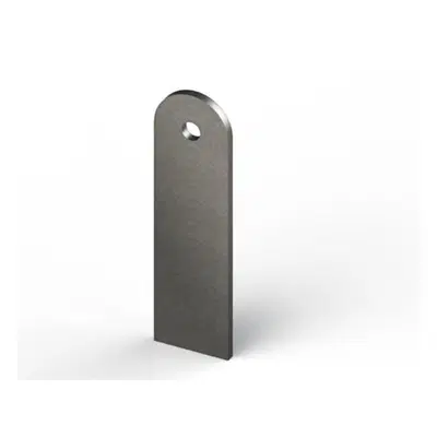 Staffe in acciaio da saldare B 25,4mm x L 90mm x 3 