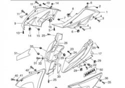 -Emblema carena Dx Yamaha R125 5D72839J0000