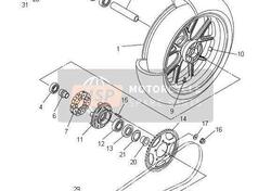 -Gomma parastrappi Yamaha R1 4B1253640000