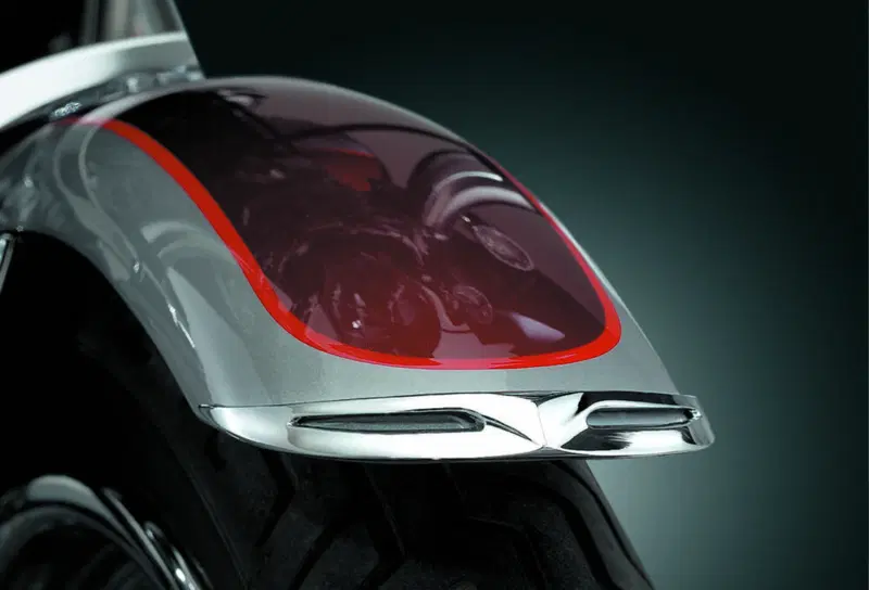 Puntale parafango anteriore cromato Kuryakyn per p 