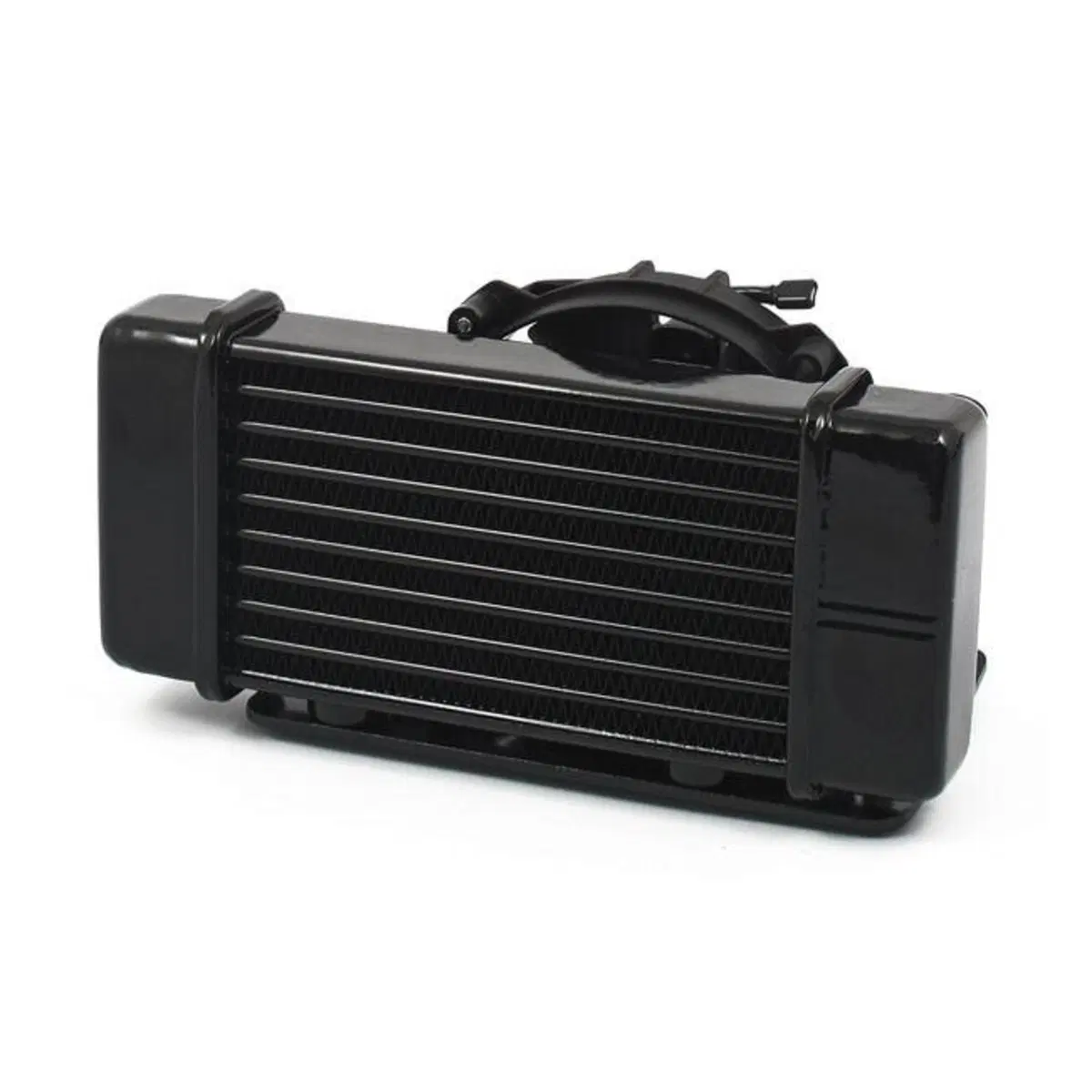 Radiatore olio Jagg nero orizzontale con ventola p 
