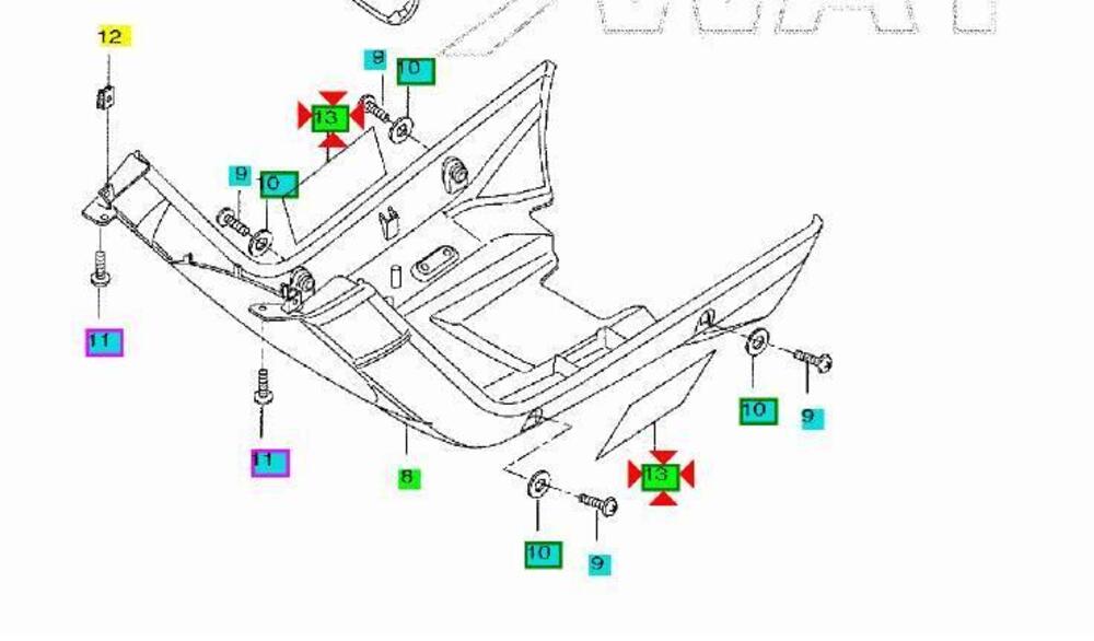 -Decalco Yamaha BW'S 50 5WWF83284000