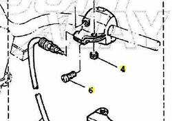 -Comando freno post Yamaha BW'S 100 4VPH29101000