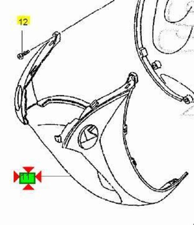 -Scudo inf ant. Yamaha Neo's 50 5ADF151901PJ