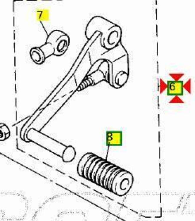 -Pedale cambio Yamaha Thunder Cat 600 4JH181100100