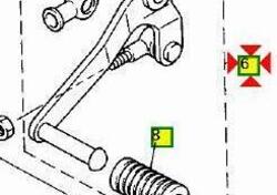 -Pedale cambio Yamaha Thunder Cat 600 4JH181100100