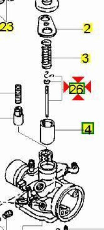 -Spillo conico MBK Booster 50 3AA1490J0000 Yamaha