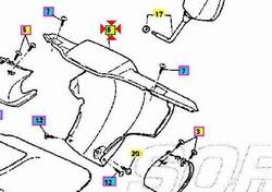 -Coprimanubrio post MBK Evolis 50 4CUF61450000 Yamaha