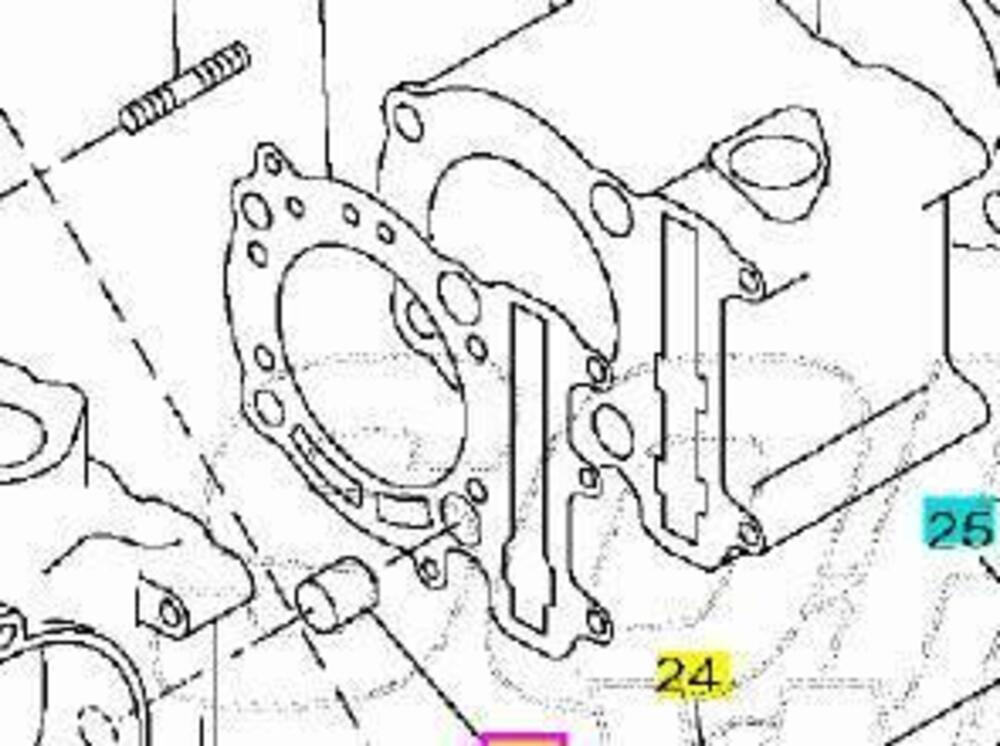 -Guarnizione testa cilindrio XC Versity 300 5SEE11 Yamaha