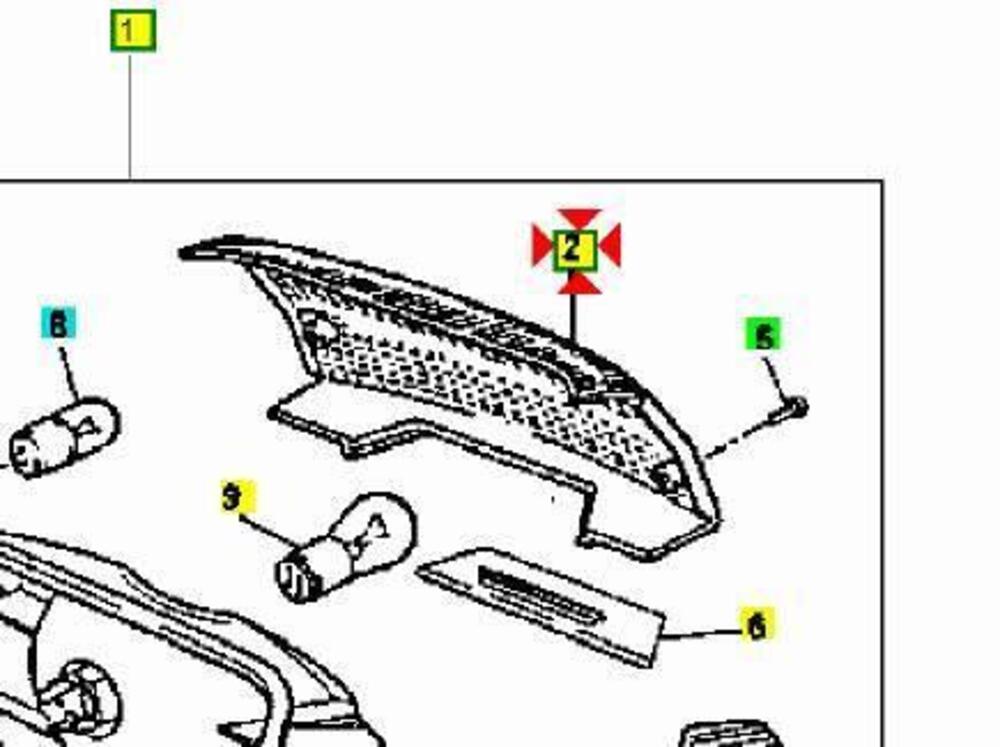 -Lente fanale post MBK Evolis 50 4CUH47210000 Yamaha