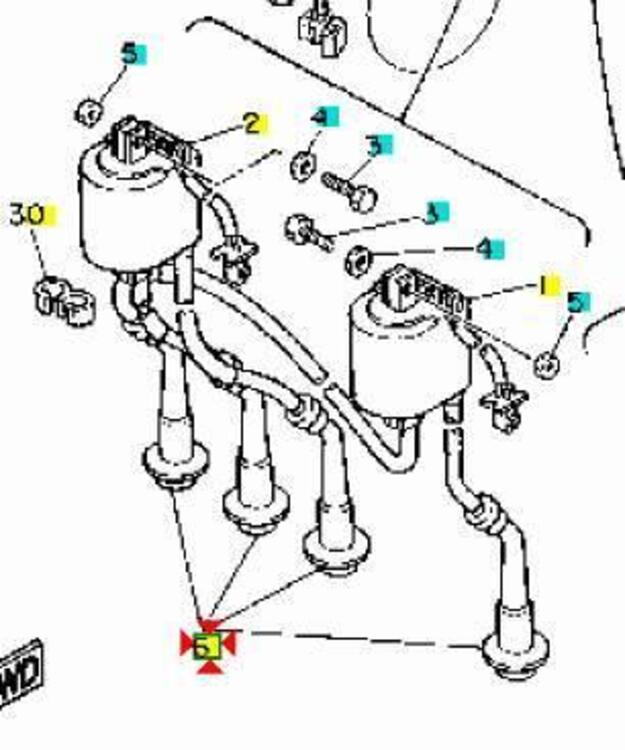 -Pipetta candela Yamaha FZR 600 1WG823700000