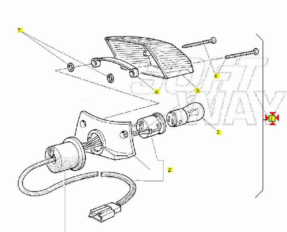 -Fanale post Yamaha TT600 R 5CHH47000100