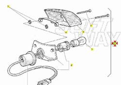 -Fanale post Yamaha TT600 R 5CHH47000100