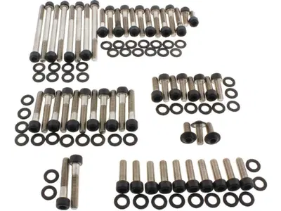 Kit viti coperchi motore nere opache per Sportster 