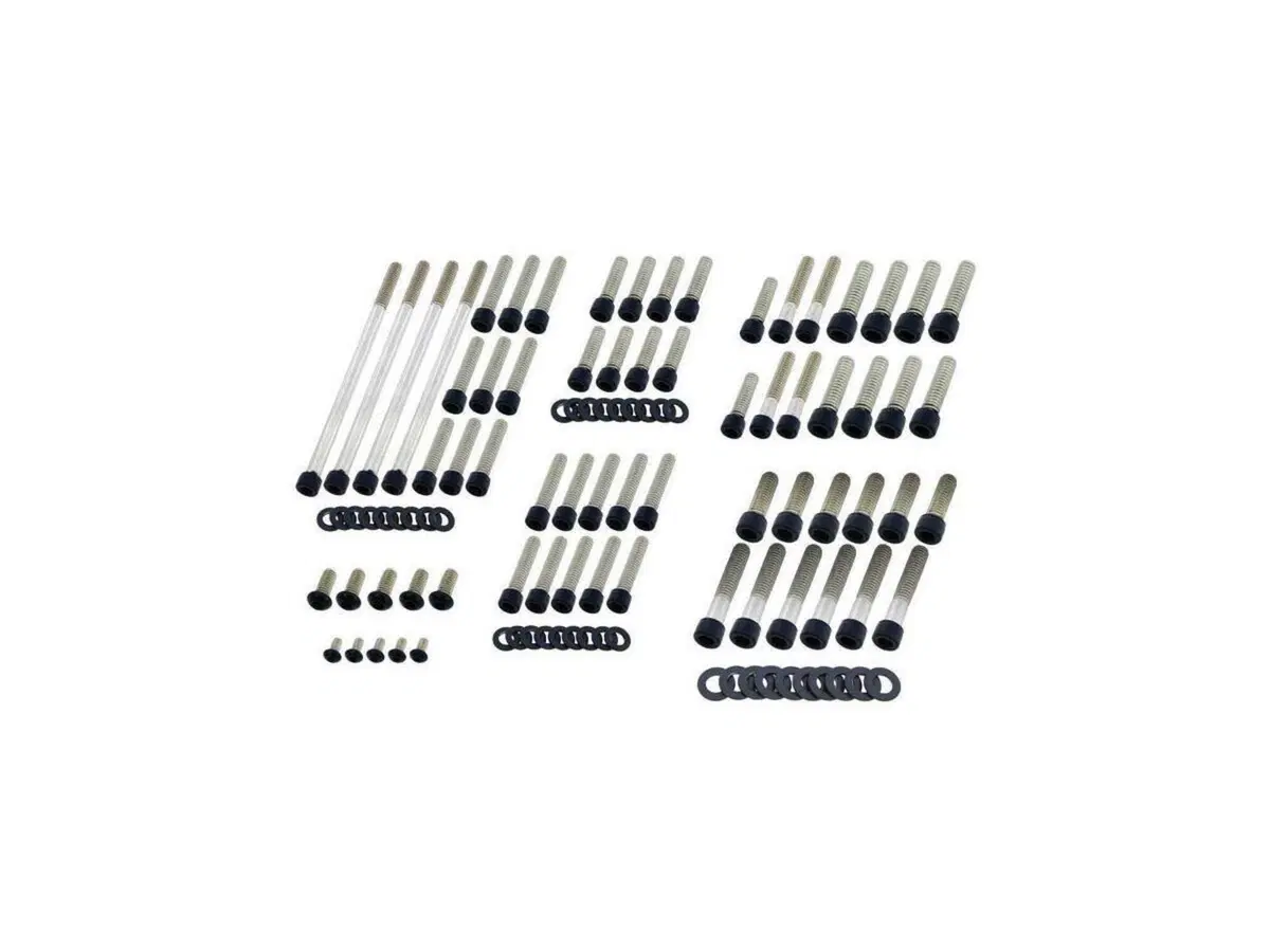 Kit viti coperchi motore nere opache per Touring d 