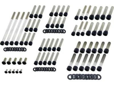 Kit viti coperchi motore nere opache per Vrod dal 