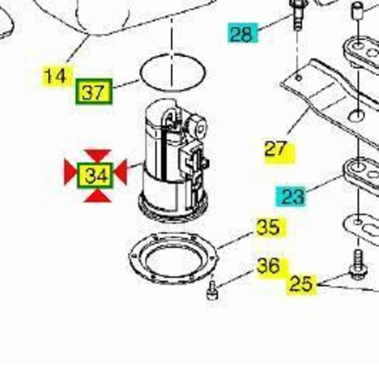 -Pompa carburante Yamaha WR125 22B139070000