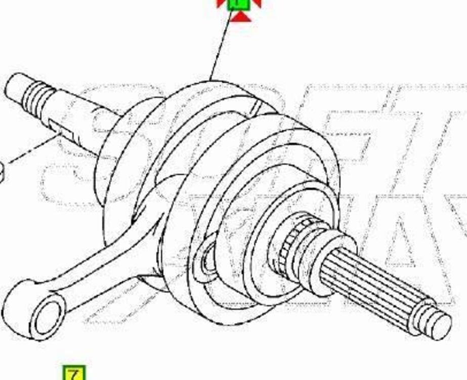 -albero motore Yamaha Majesty 250 5GM114001000