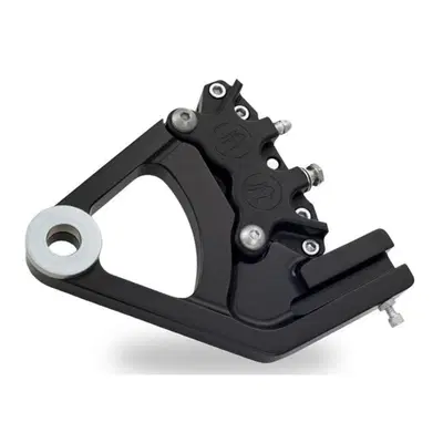 Pinza freno PM 4 pistoni post. con supporto - nera Performance Machine
