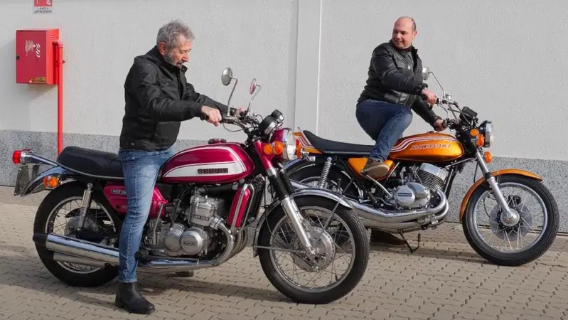 Suzuki GT 750 e Kawasaki H2 750: le eccitanti e fumose 2T raccontate da Nico [VIDEO]