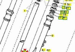 -stelo forcella Yamaha XT 600 43F231101000