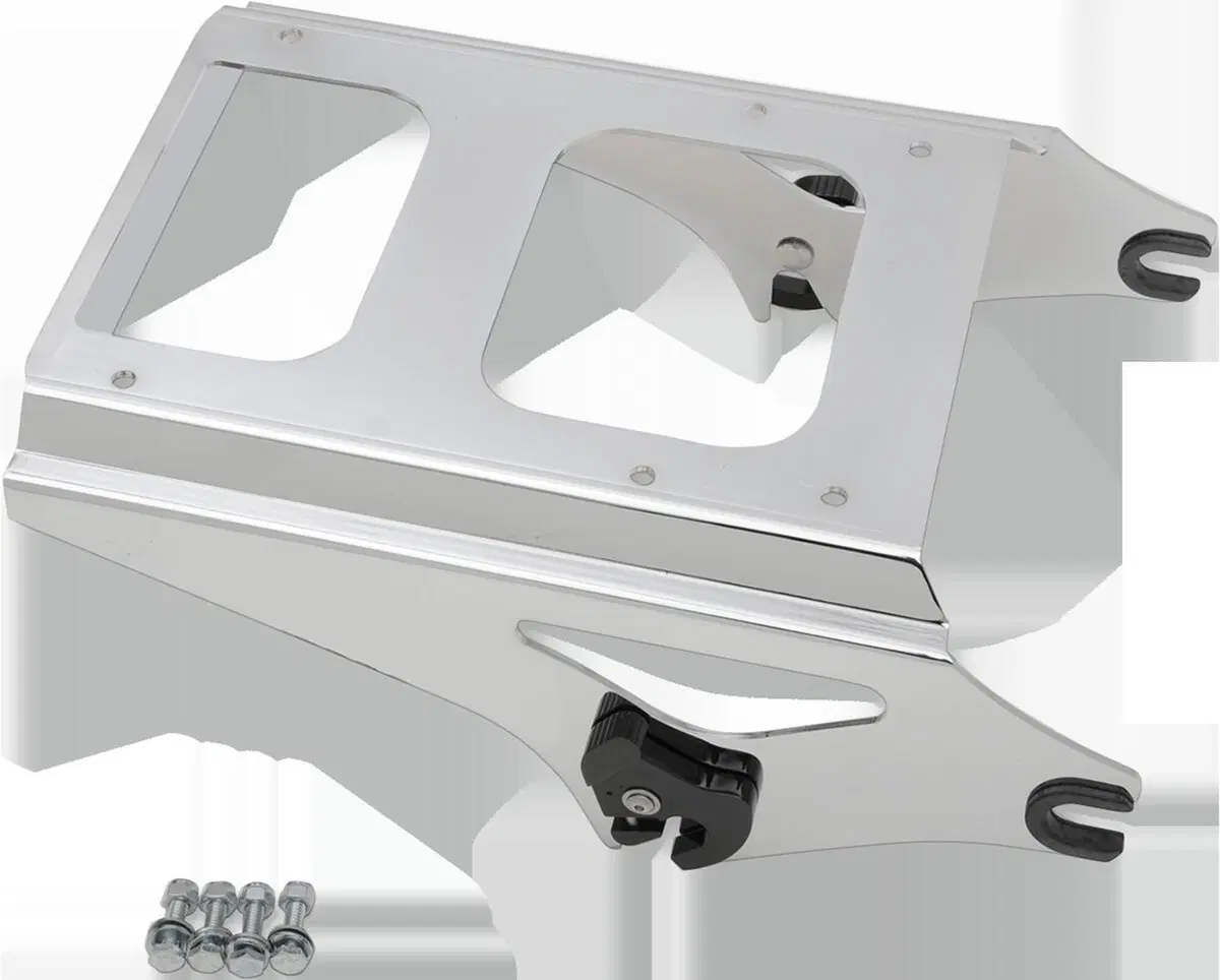 Portapacchi cromato a sgancio rapido per Touring d Drag Specialties