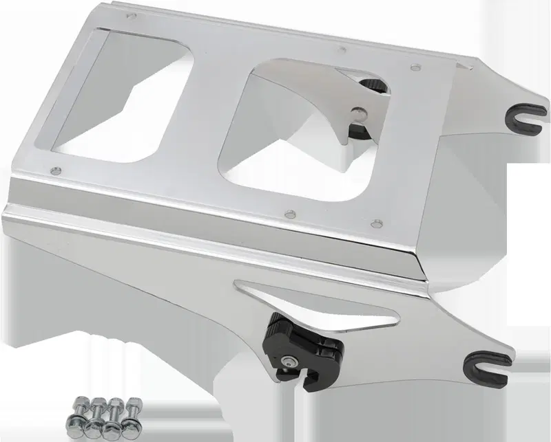 Portapacchi cromato a sgancio rapido per Touring d Drag Specialties