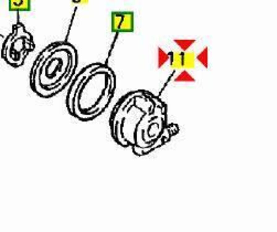 -rinvio contachilometri Yamaha FZR1000 3MA25190000