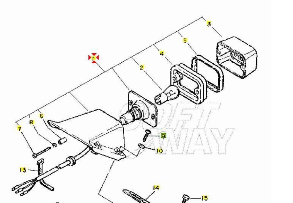 -Fanale post Yamaha TT600 N 36A845000000