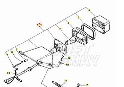 -Fanale post Yamaha TT600 N 36A845000000