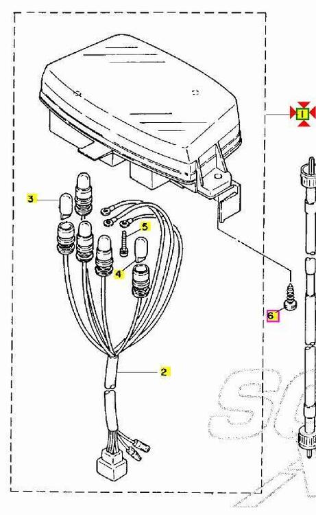 -Cruscotto quadro strumenti Yamaha CR Z Target 50