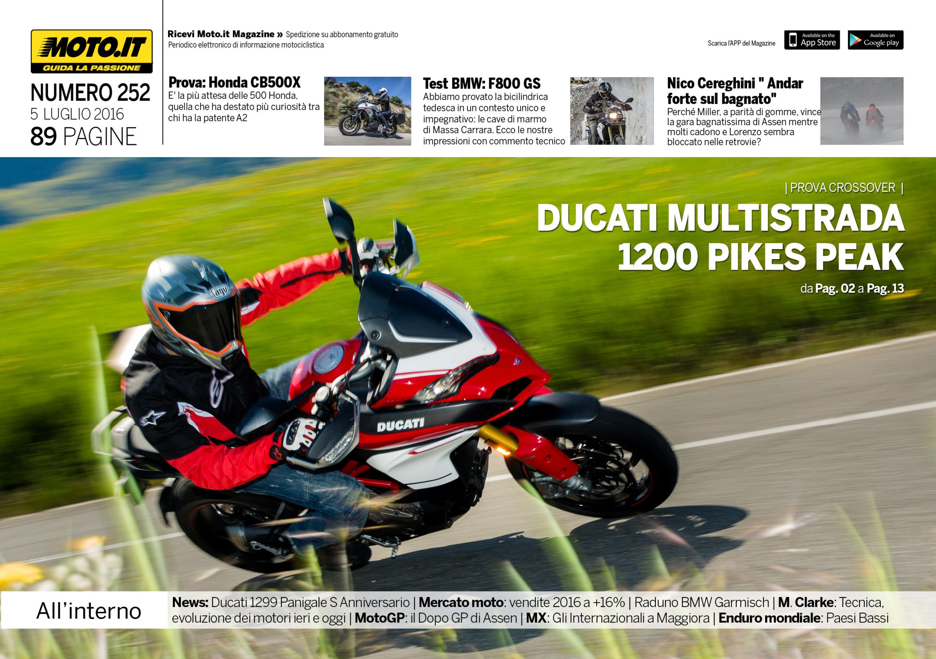 Magazine n&deg;252, scarica e leggi il meglio di Moto.it 