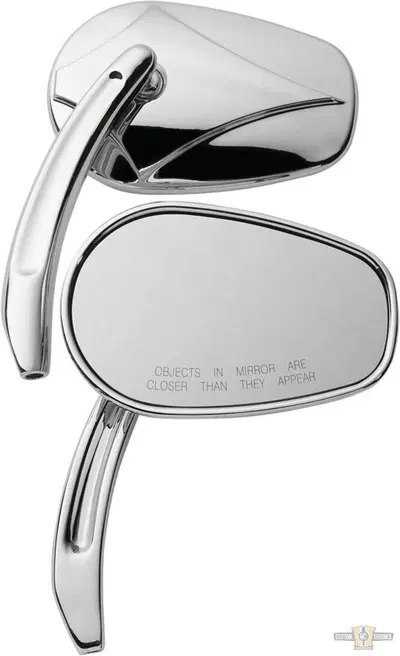 Specchietti testa freccia cromati Custom Chrome 