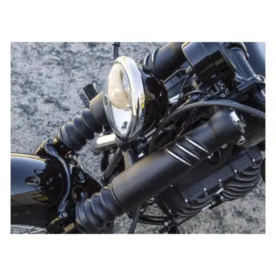 Piastre nere cut corte EMD Per Sportster, FXR e Dy