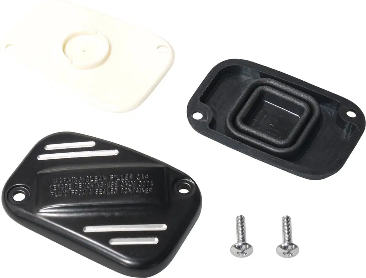 Coperchio pompa freno anteriore nero per Softail d Drag Specialties