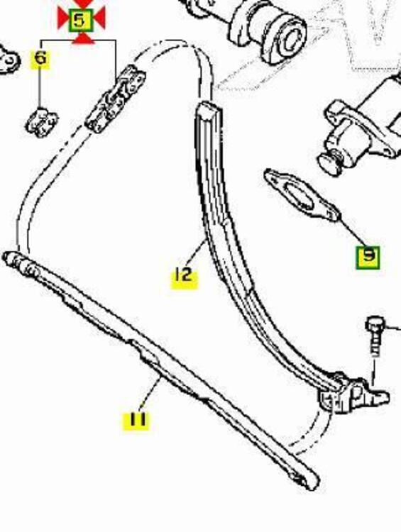 -Catena distribuzione Yamaha FZ750 945810111000