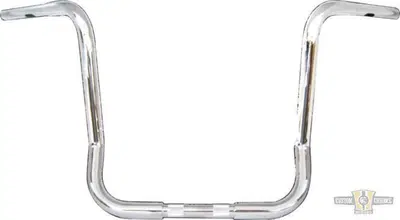 Manubrio Ape Hanger 1-1/4" alto 14" FLHT Cromato B 