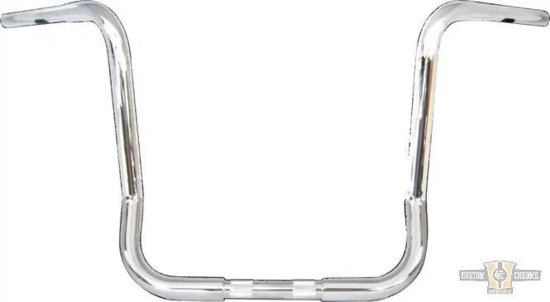 Manubrio Ape Hanger 1-1/4" alto 14" FLHT Cromato B 