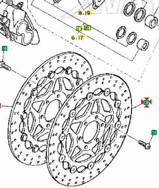 -Disco freno ant Yamaha FZR1000 3GM2581T0000