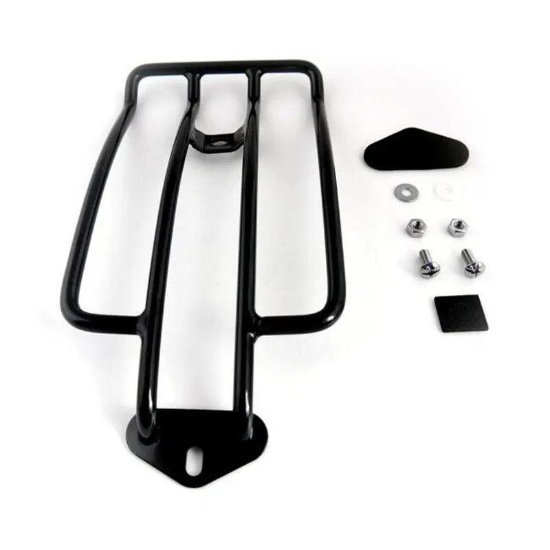 Portapacchi nero per monoposto per Dyna Wide Glide 